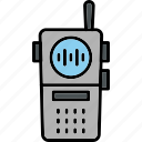 walkie, talkie, communication, radio, icon