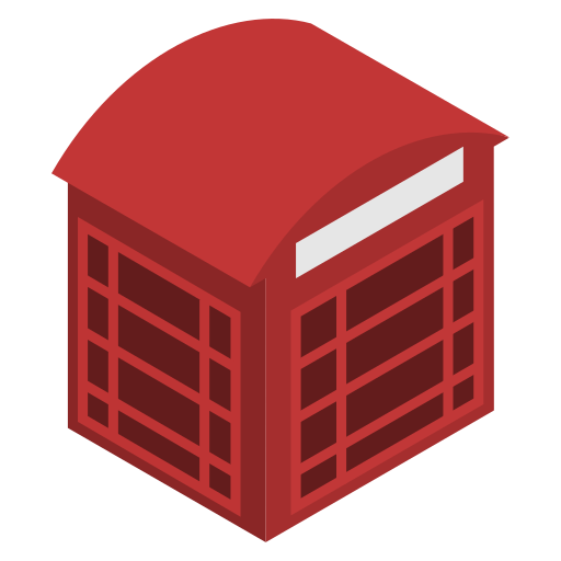 Box, phone, relephone, london, red icon - Free download
