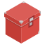 box, tools, storage, red 