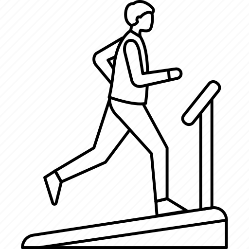 Routine, everyday, man, running, treadmill, sport, exercise icon - Download on Iconfinder