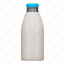 milk, drink, dairy, 3d icon 
