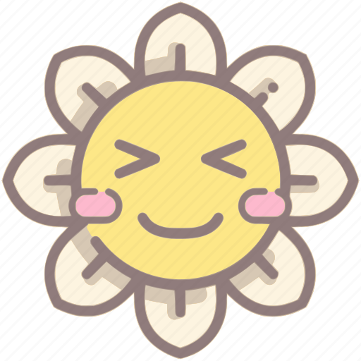 Smile, happy, daisy, flower, emoji, emoticon icon - Download on Iconfinder