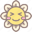 smile, happy, daisy, flower, emoji, emoticon 