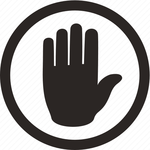 Body, finger, glove, hand, stop icon - Download on Iconfinder