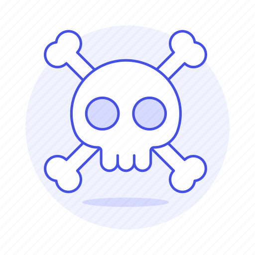 Danger, crossbone, poison, death, virus, skeleton, skull icon - Download on Iconfinder