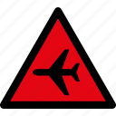 aircraft, danger, warning, attention, caution, hazard, airplane