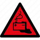 battery, danger, warning, attention, caution, hazard, accumulator