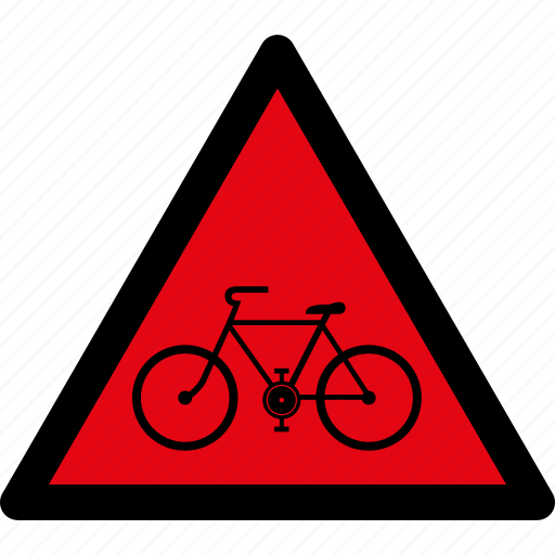 Bicycle, danger, warning, attention, caution, hazard, bike icon - Download on Iconfinder