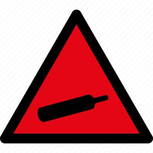 Compressed, danger, gases, warning, attention, caution, hazard icon - Download on Iconfinder