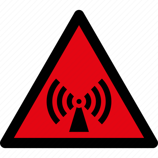 Danger, electromagnetic, radiation, warning, radio, signal, source icon - Download on Iconfinder