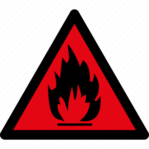 Danger, flammable, materials, warning, attention, caution, hazard icon - Download on Iconfinder