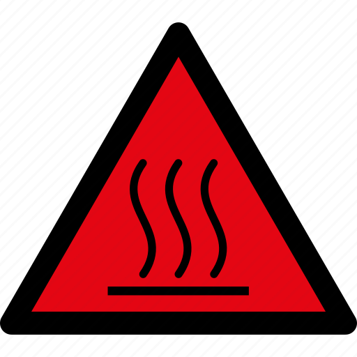 Danger, hot, surface, warning, attention, caution, hazard icon - Download on Iconfinder