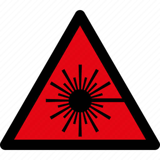 Danger, laser, radiation, warning, attention, caution, hazard icon - Download on Iconfinder