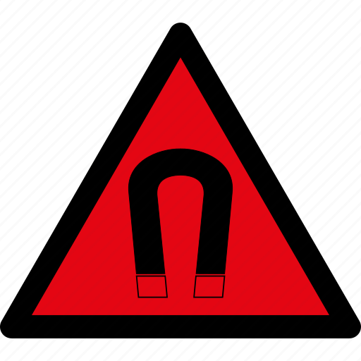 Danger, field, magnet, warning, attention, caution, hazard icon - Download on Iconfinder