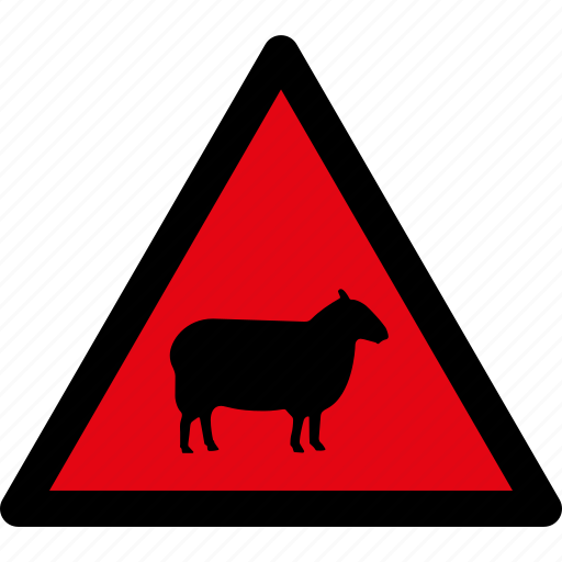 Danger, sheep, warning, attention, caution, hazard, animals icon - Download on Iconfinder