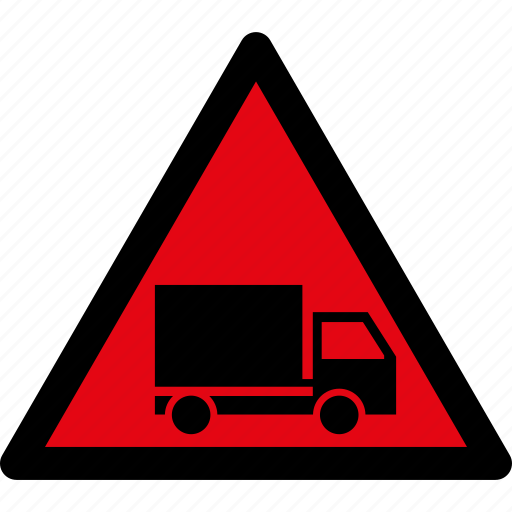 Danger, lorry, truck, warning, attention, caution, hazard icon - Download on Iconfinder