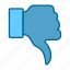 dislike, facebook, finger, reaction, social network, thumbs, thumbs down 