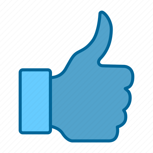 Facebook, finger, like, reaction, social network, thumbs, thumbs up icon - Download on Iconfinder