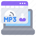 browser, downloading, mp3, music, web