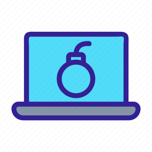 Cipher, laptop, lock, network, safe icon - Download on Iconfinder