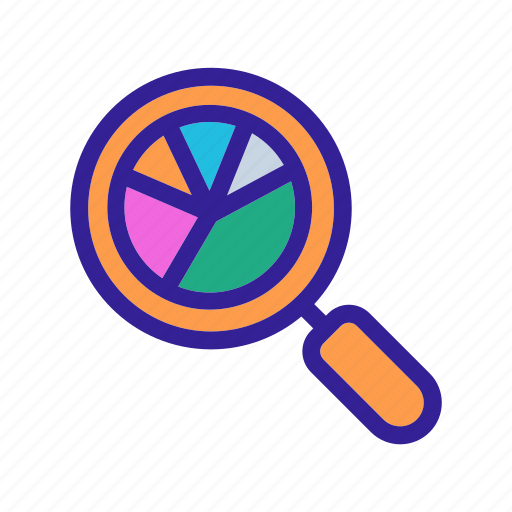 Analysis, business, chart, finance, magnifier icon - Download on Iconfinder