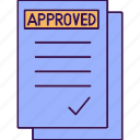 approval, sheet, mark, report, approve, business