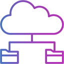 cloud, magnifying, glass, file, and, folder, files, folders, data, management