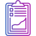 notepad, exam, stats, graph, business, and, finance, analytics