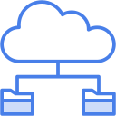 cloud, magnifying, glass, file, folder, files, folders, data, management