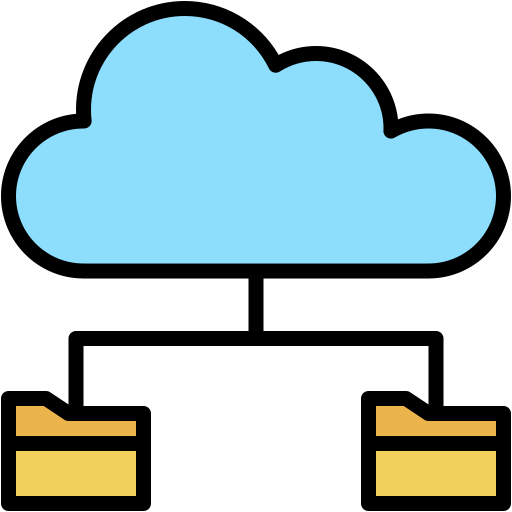 Cloud, magnifying, glass, file, and, folder, files icon - Download on Iconfinder