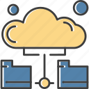 analysis, cloud, data, folder, server