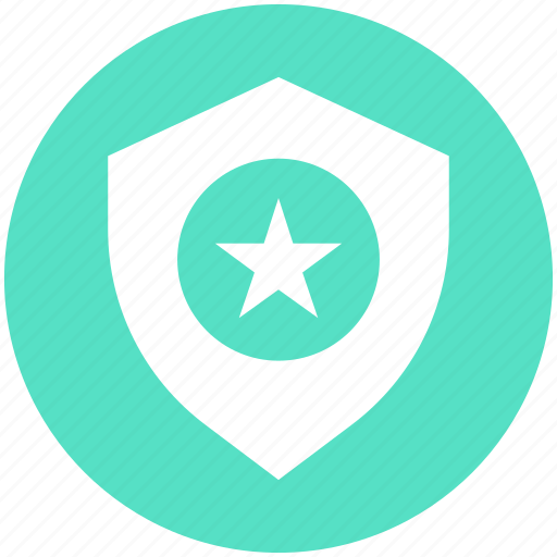 Favorite, police badge, secure, security, shield, star icon - Download on Iconfinder