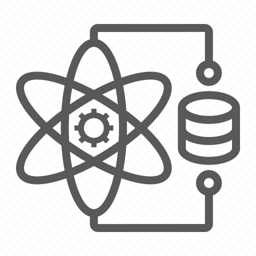 Atom, connection, data, gear, molecule, network, science icon - Download on Iconfinder
