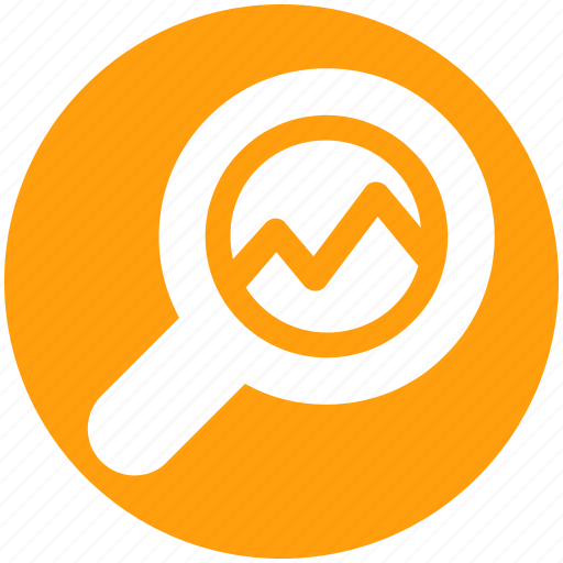 Analysis, hart search, magnifying, search analytics icon - Download on Iconfinder