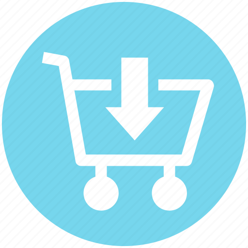 Arrow, cart, down, download, move, shopping icon - Download on Iconfinder