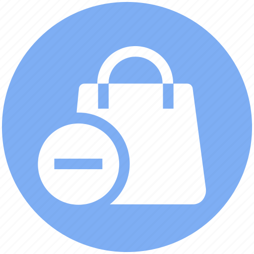 Bag, gift bag, hand bag, minus, money bag, shopping bag icon - Download on Iconfinder