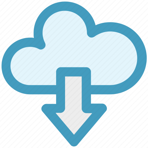 Cloud and download sign, cloud computing, cloud download, cloud downloading, cloud network icon - Download on Iconfinder
