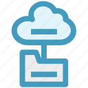 cloud, connection, data, directory, files, folder