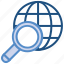 data analytics, find, global, magnifier, search, world 