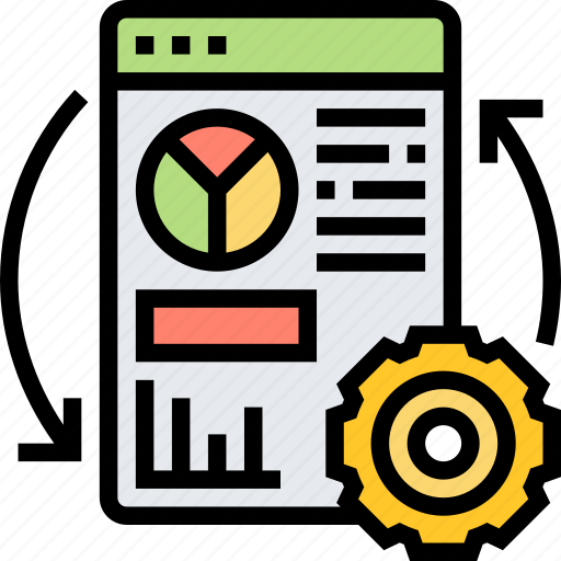 Continuous, data, analysis, results, information icon - Download on Iconfinder
