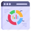 web analytics, website infographics, web statistics, pie chart, business analysis 
