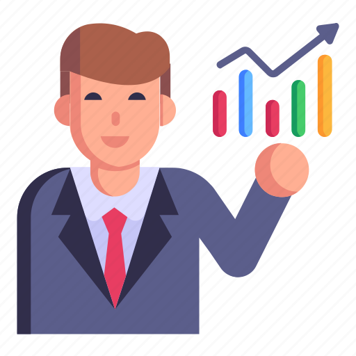 Business growth, statistician, data analyst, growth chart, business analytics icon - Download on Iconfinder