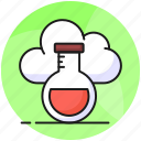 cloud, experiment, flask, research, computing, hosting, laboratory