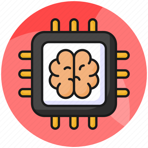 Ai, processor, microchip, technology, cpu, chip, memory icon - Download on Iconfinder
