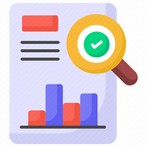 Audit, report, data, chart, bar, graph, research icon - Download on Iconfinder