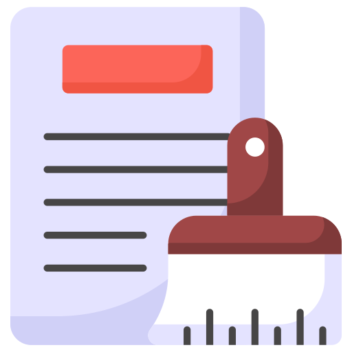 Data, cleaning, purification, brush, document, file, cleanup icon - Download on Iconfinder