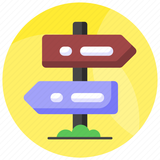 Guidepost, direction, board, fingerpost, roadsign, signage, signboard icon - Download on Iconfinder