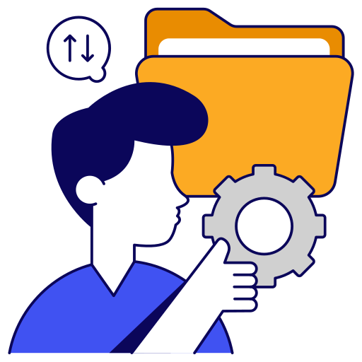 Folder, setting, management, configuration, file, document icon - Download on Iconfinder