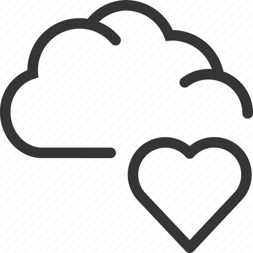 Cloud, computer, database, heart, internet, love icon - Download on Iconfinder