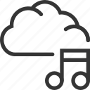 cloud, computer, database, internet, music